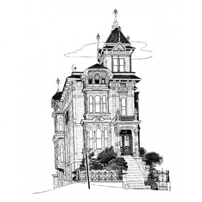 House drawing by Karen Arnold