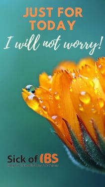 I will not worry