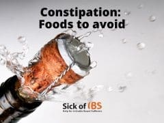 Consitpation and foods to avoid