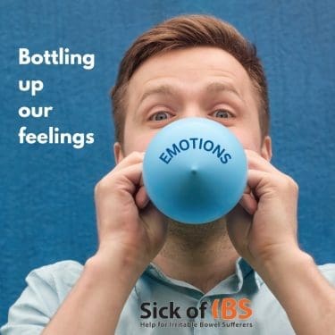 IBS bloating - keeping feelings in