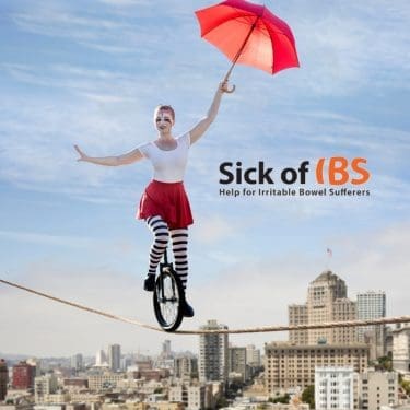 managing IBS symptoms is like riding on a tightrope